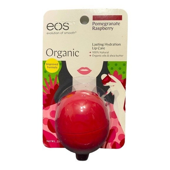 EOS Organic Pomegranate Raspberry Sphere Lip Balm - Picture 1 of 2